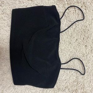 Black SHEIN Crop Tank Top